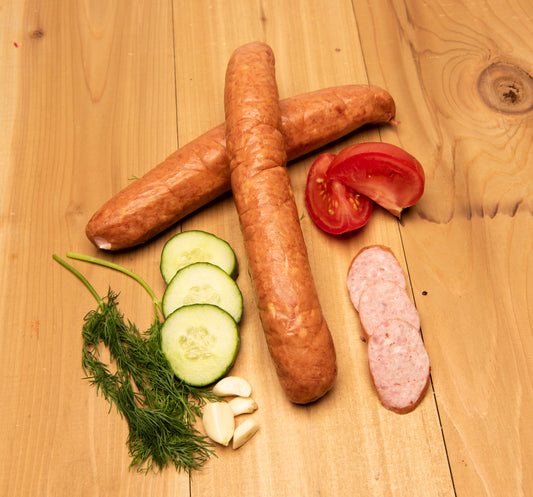 Garlic Kielbasa (Smoked Garlic Sausage, With Bison, Venison, and Elk)