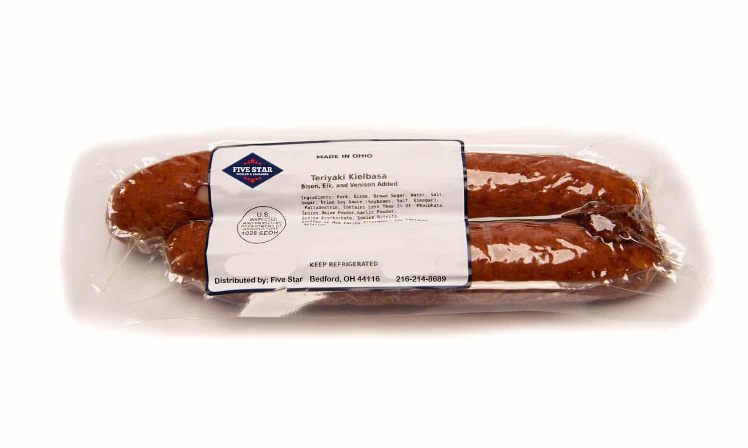 Teriyaki Kielbasa ( Smoked Teriyaki Sausage, With Bison, Venison, and ...